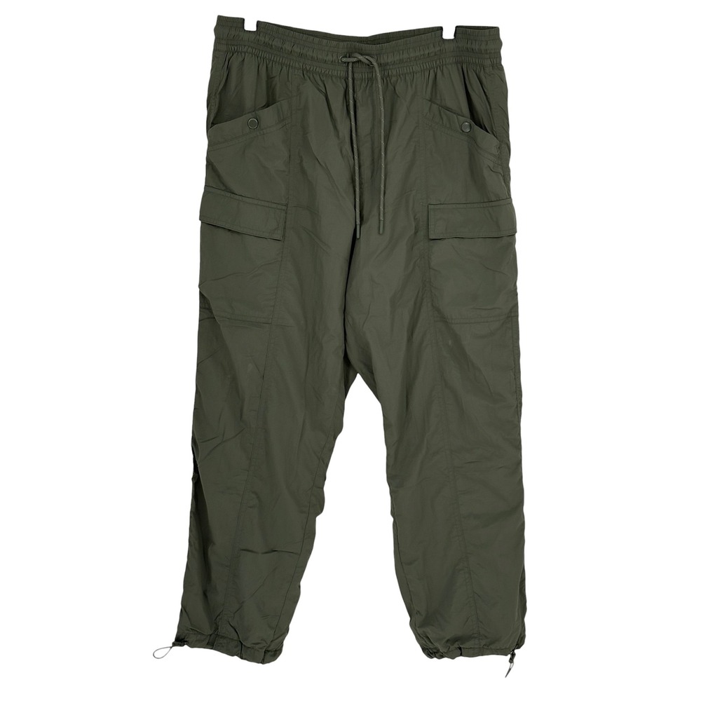 Avia Cargo Jogger Pants Olive Green Nylon Lightweight L 12-14